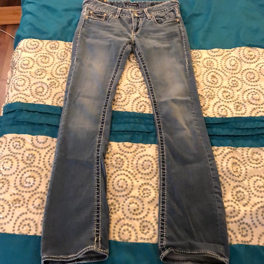 Vintage Vigoss NY Slimboot Jeans | Women Sz 27 | Medium Wash | Low Rise Denim